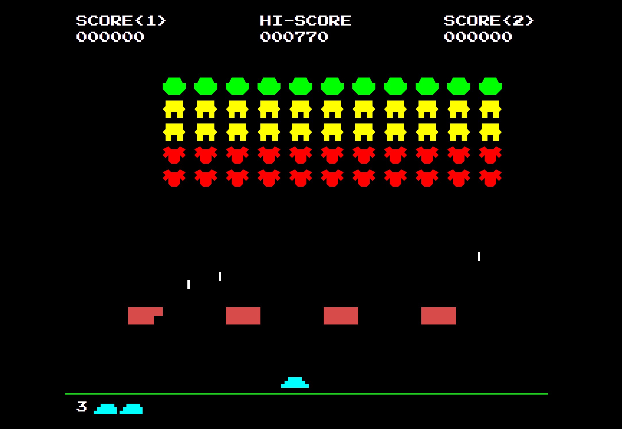 Space Invaders 2D - Google Gemini