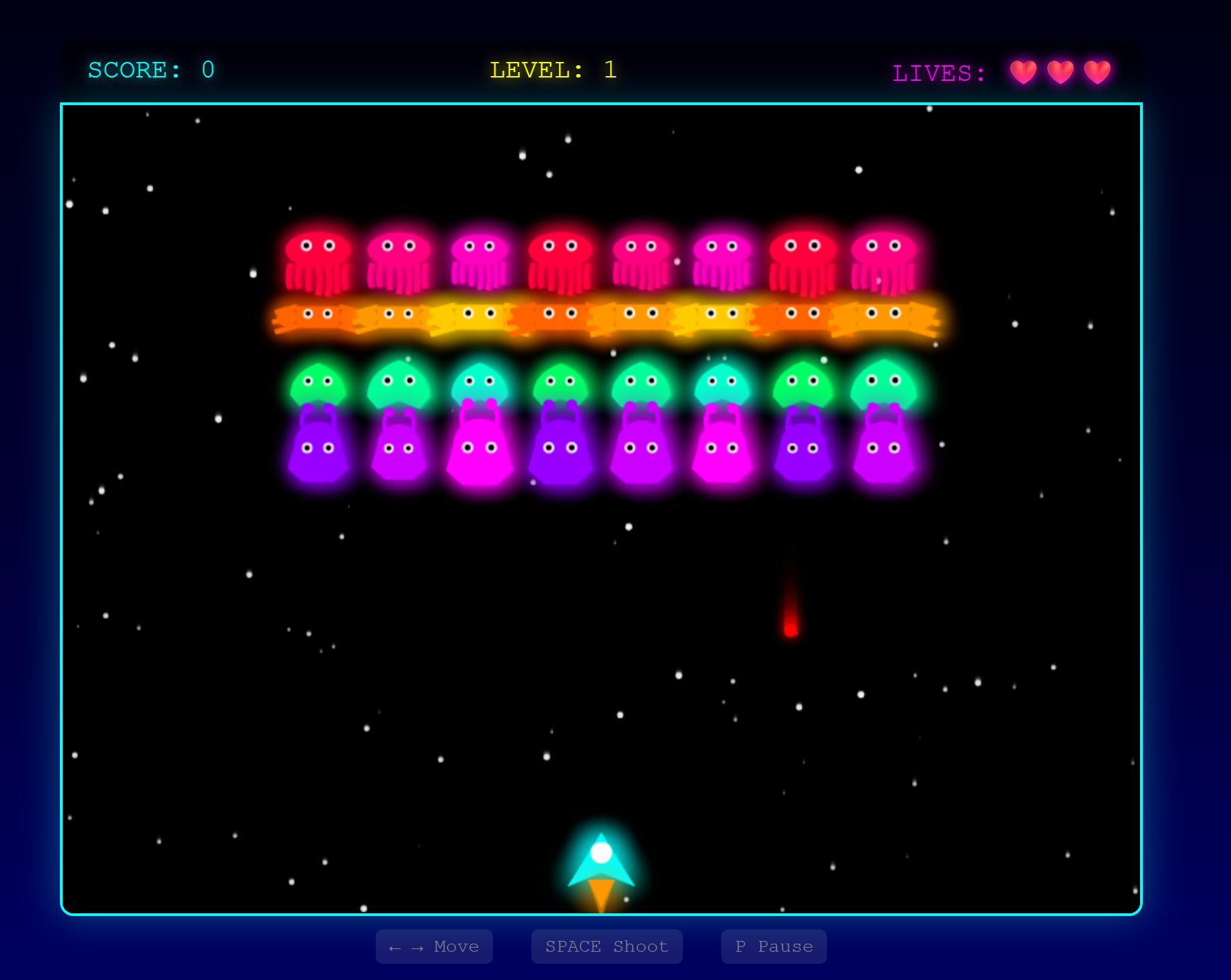 Space Invaders 2D - Alibaba Qwen 3.5